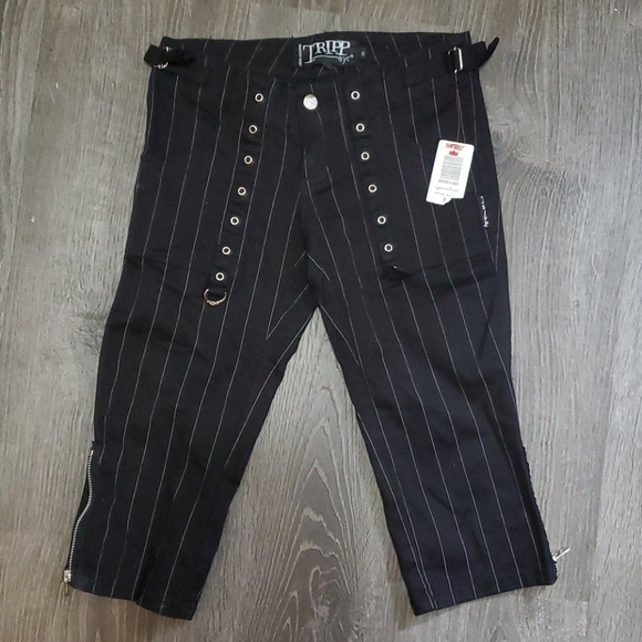 Tripp Nyc Bnwt Capri Pinstripe Stretch 
